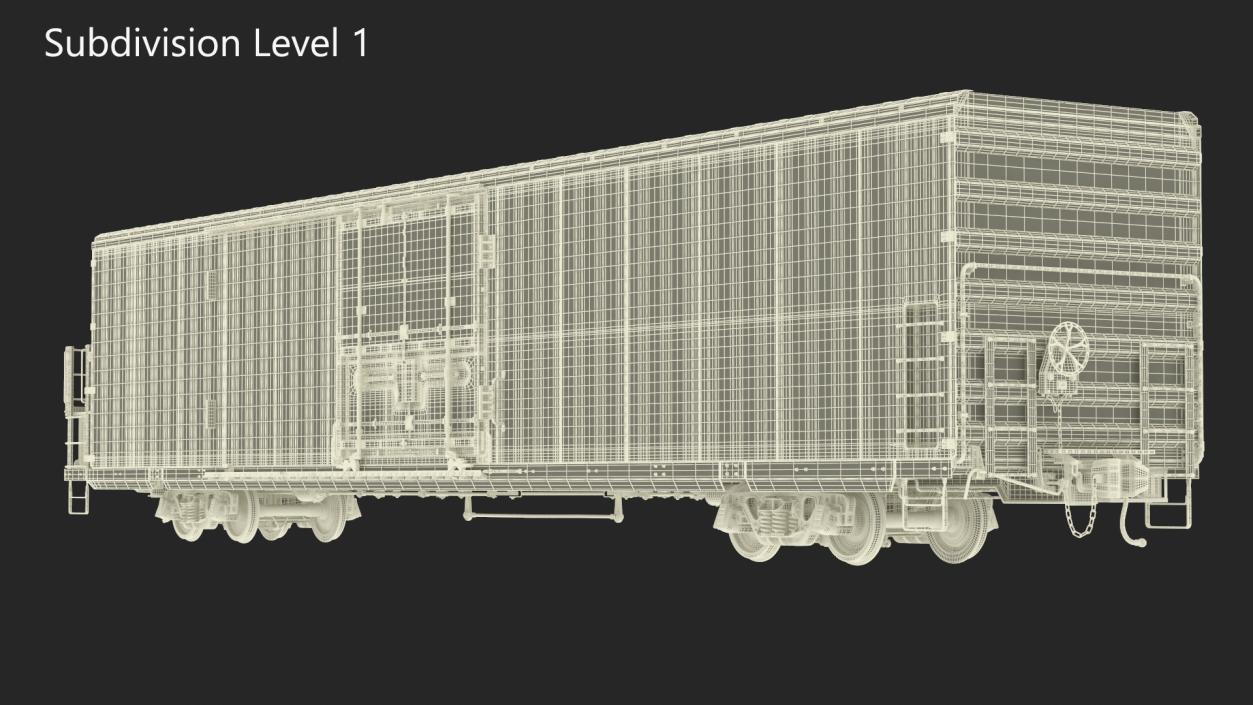 Tropicana Refrigerated Boxcar Train 2 3D