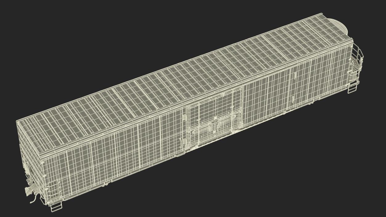 Tropicana Refrigerated Boxcar Train 2 3D