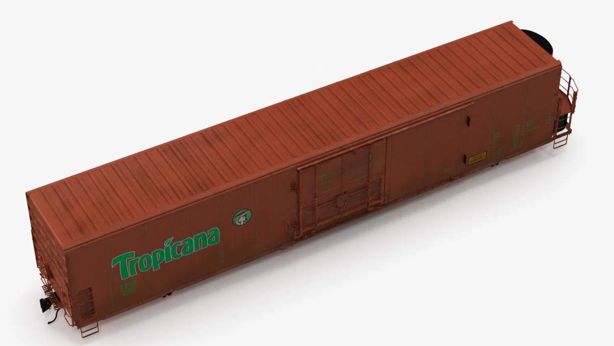 Tropicana Refrigerated Boxcar Train 2 3D