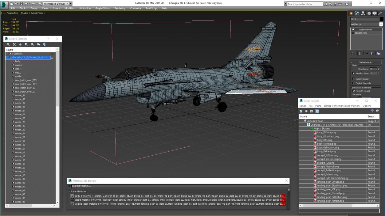 3D Chengdu J10 B Chinese Air Force