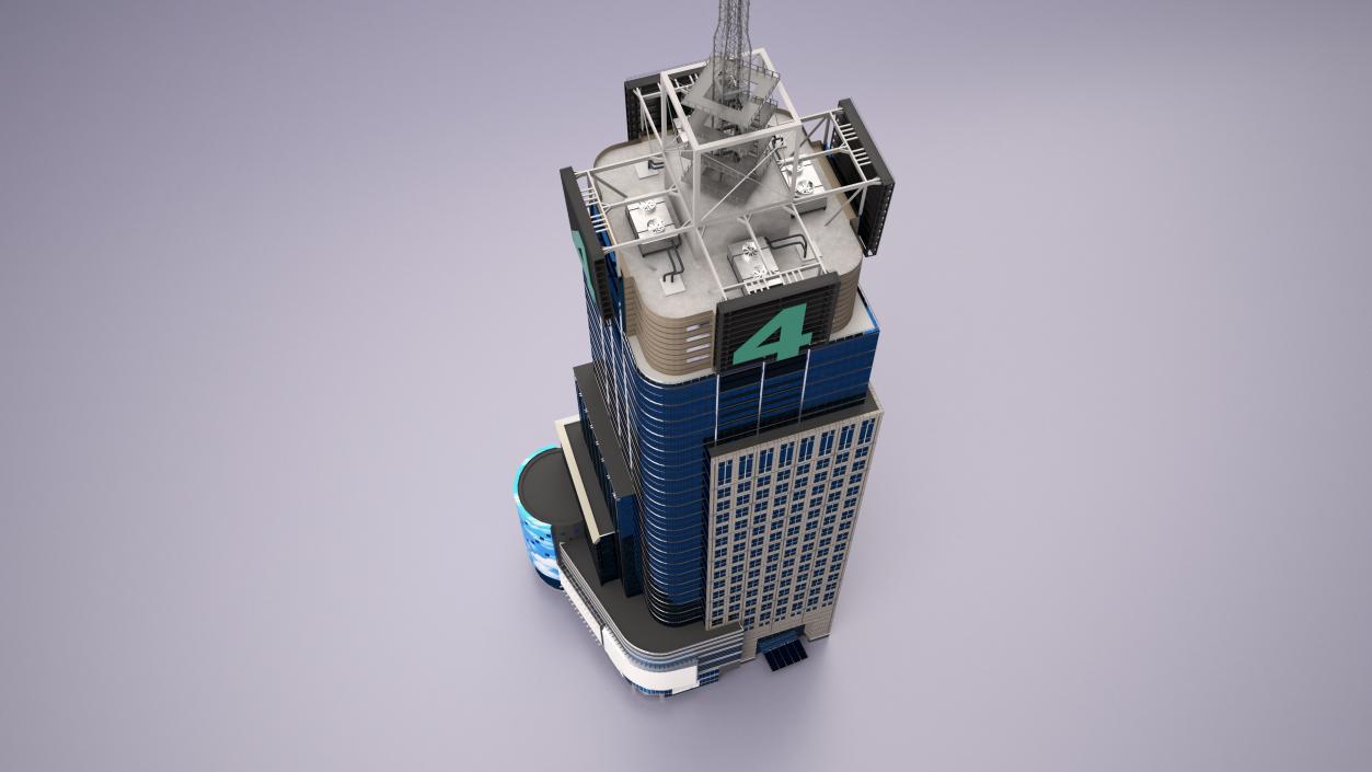 Modern Skyscraper Conde Nast Building 3D