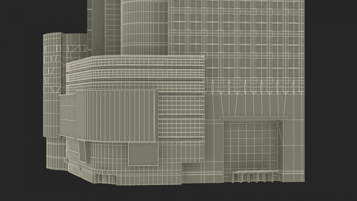 Modern Skyscraper Conde Nast Building 3D