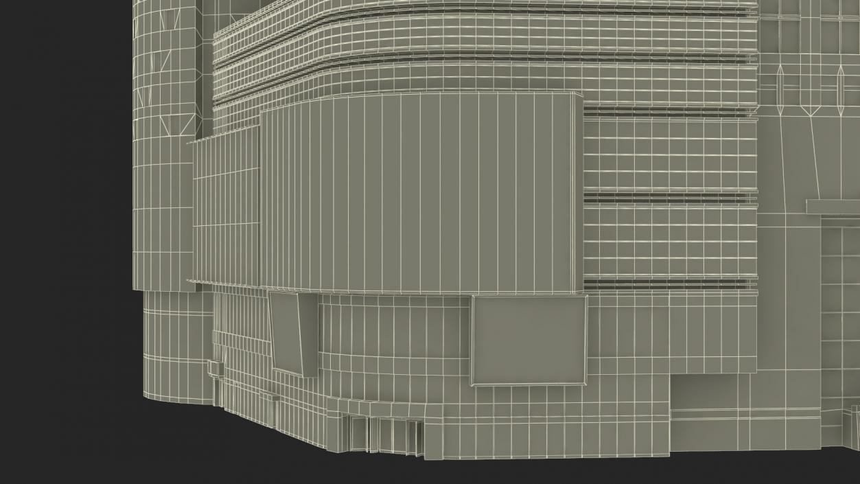 Modern Skyscraper Conde Nast Building 3D