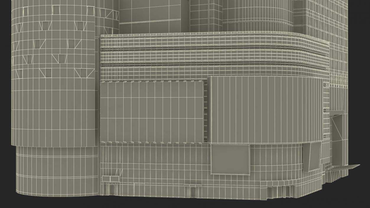 Modern Skyscraper Conde Nast Building 3D