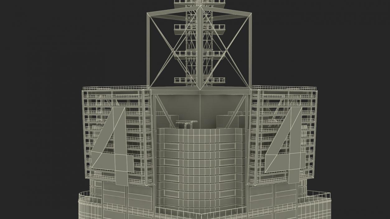 Modern Skyscraper Conde Nast Building 3D