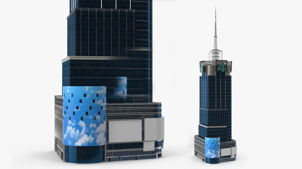 Modern Skyscraper Conde Nast Building 3D