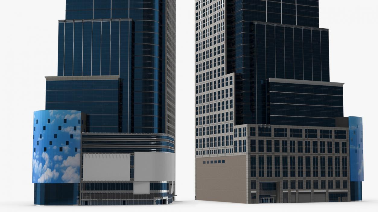 Modern Skyscraper Conde Nast Building 3D