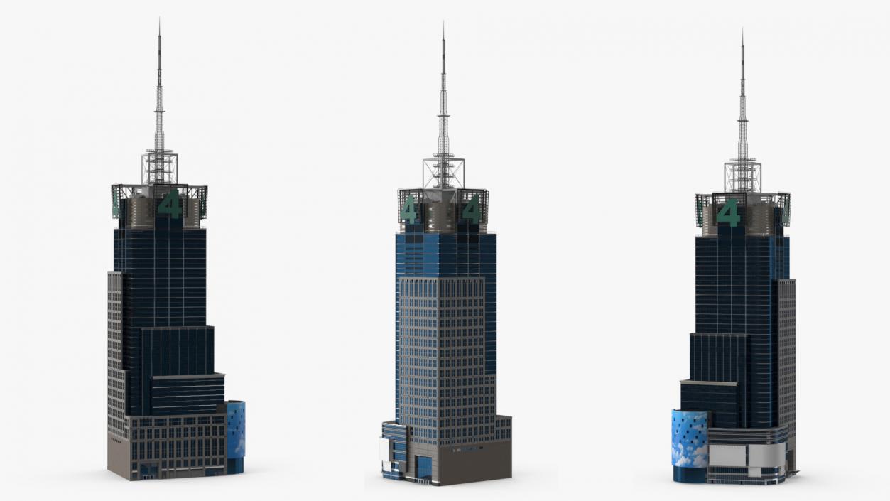 Modern Skyscraper Conde Nast Building 3D