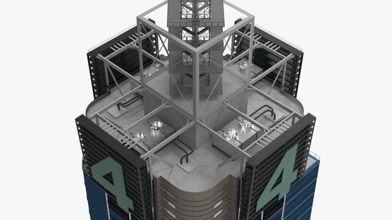 Modern Skyscraper Conde Nast Building 3D