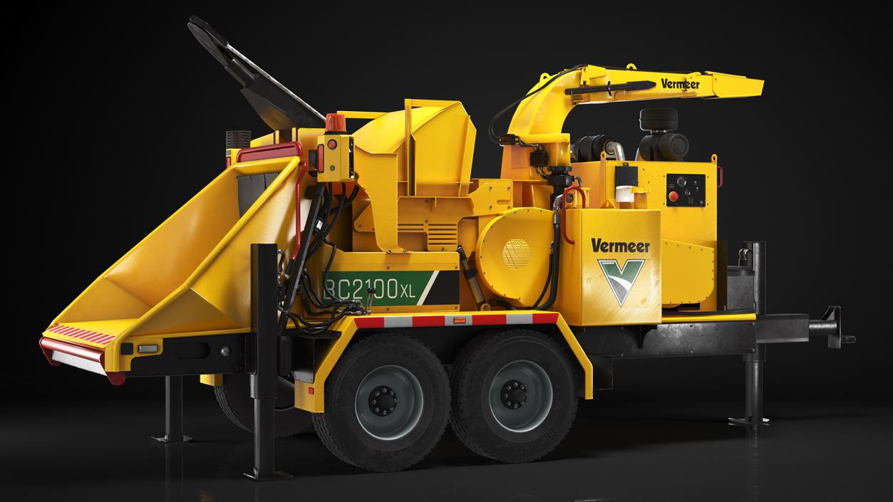 Towed Wood Chipper Vermeer BC2100XL New 3D model