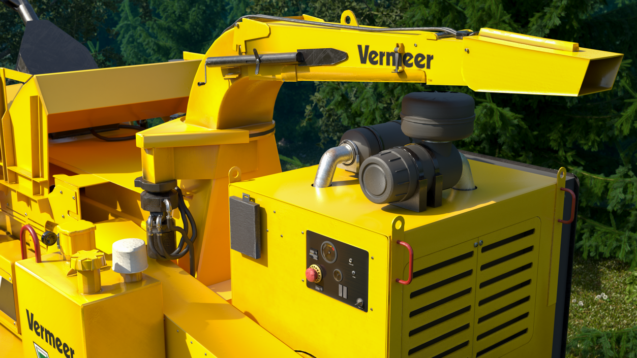 Towed Wood Chipper Vermeer BC2100XL New 3D model