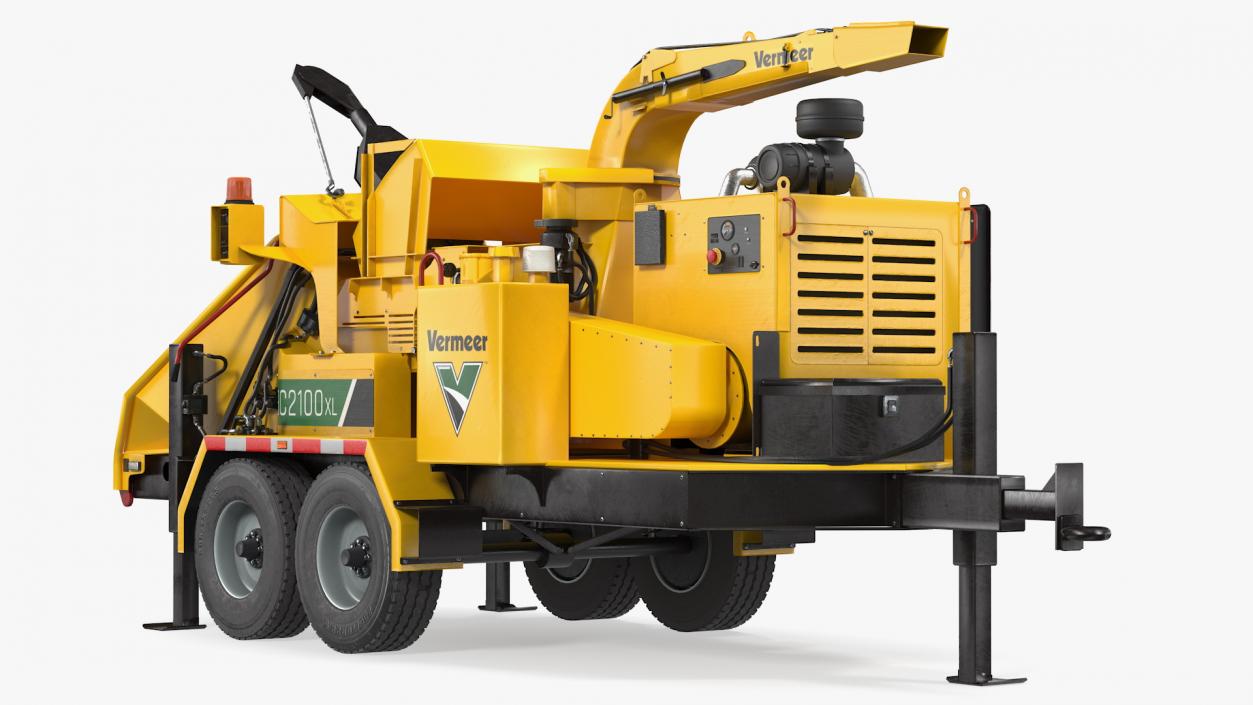 Towed Wood Chipper Vermeer BC2100XL New 3D model