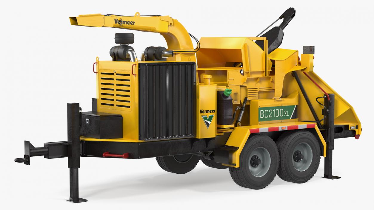 Towed Wood Chipper Vermeer BC2100XL New 3D model