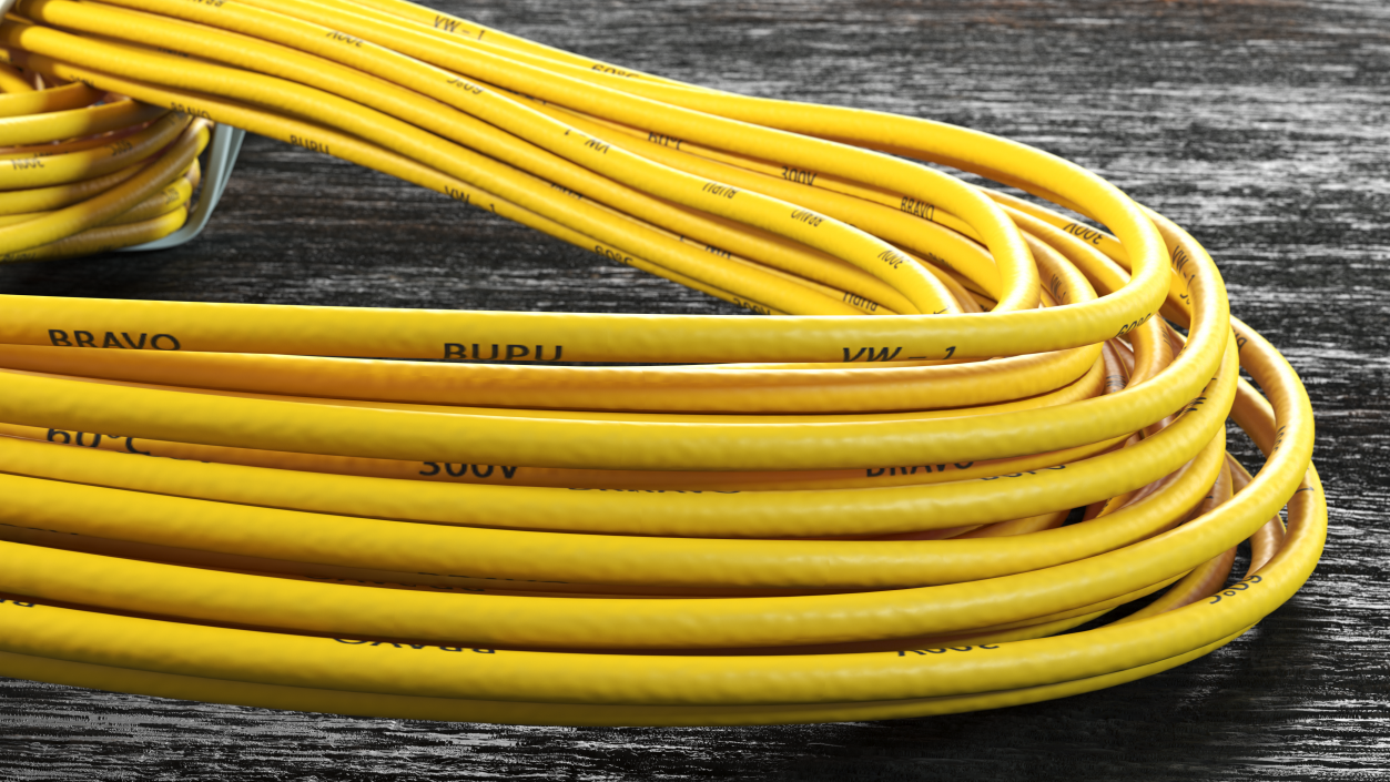 3D Jumper Wires Looped Yellow