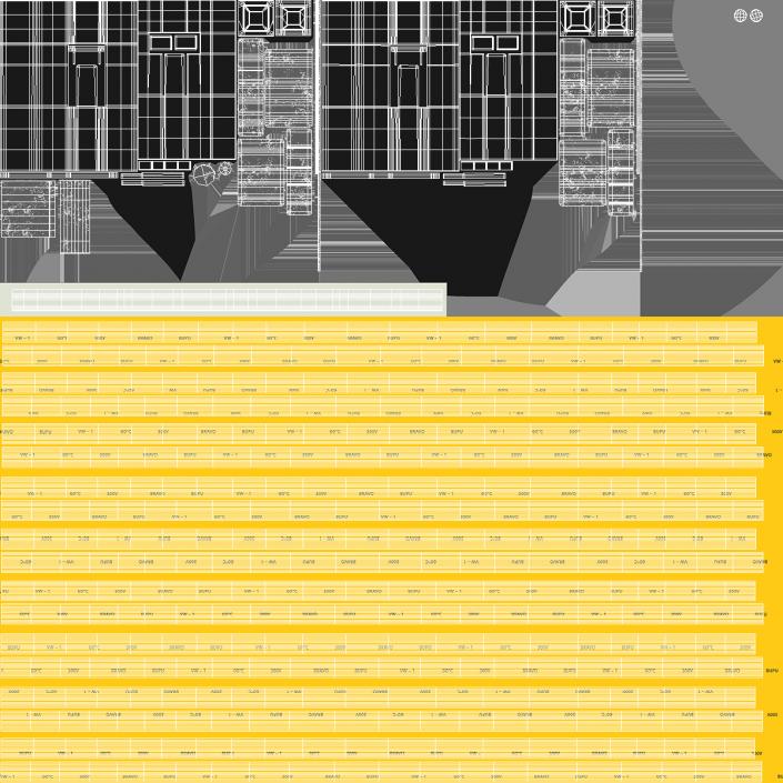 3D Jumper Wires Looped Yellow