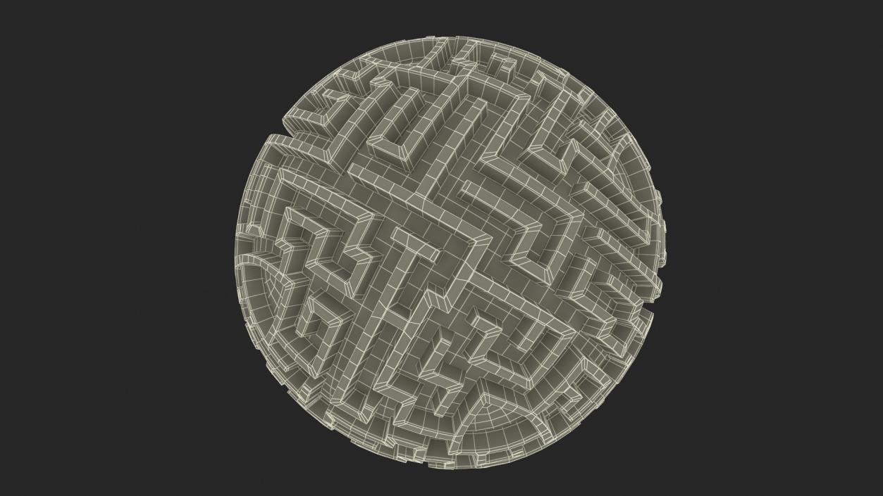 3D Spherical Maze Puzzle 2 model