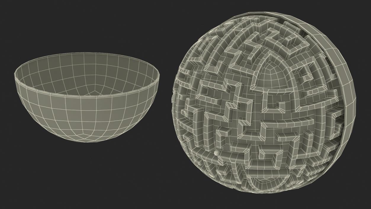 3D Spherical Maze Puzzle 2 model