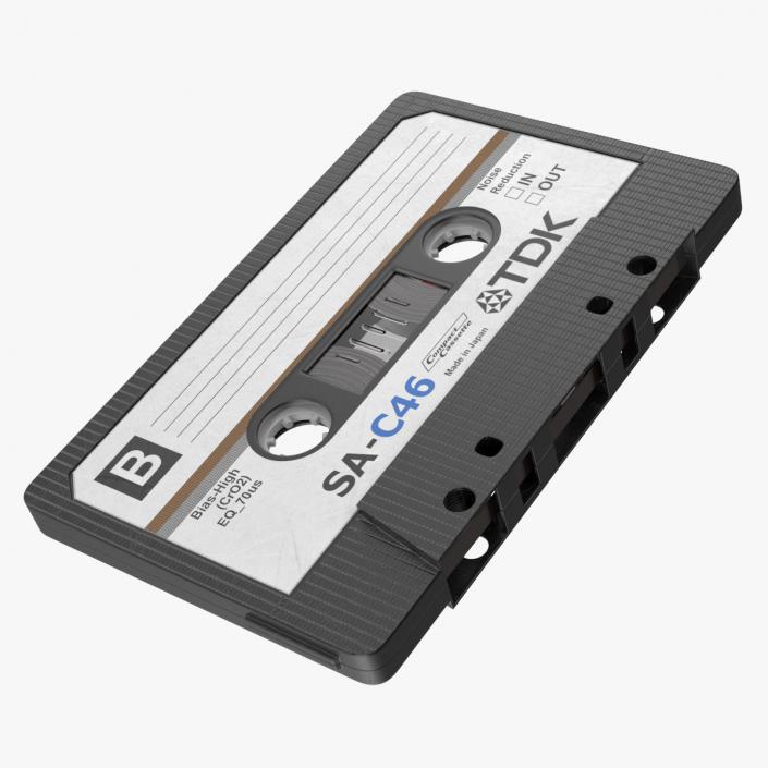 TDK SA C46 Cassette Tape 3D model