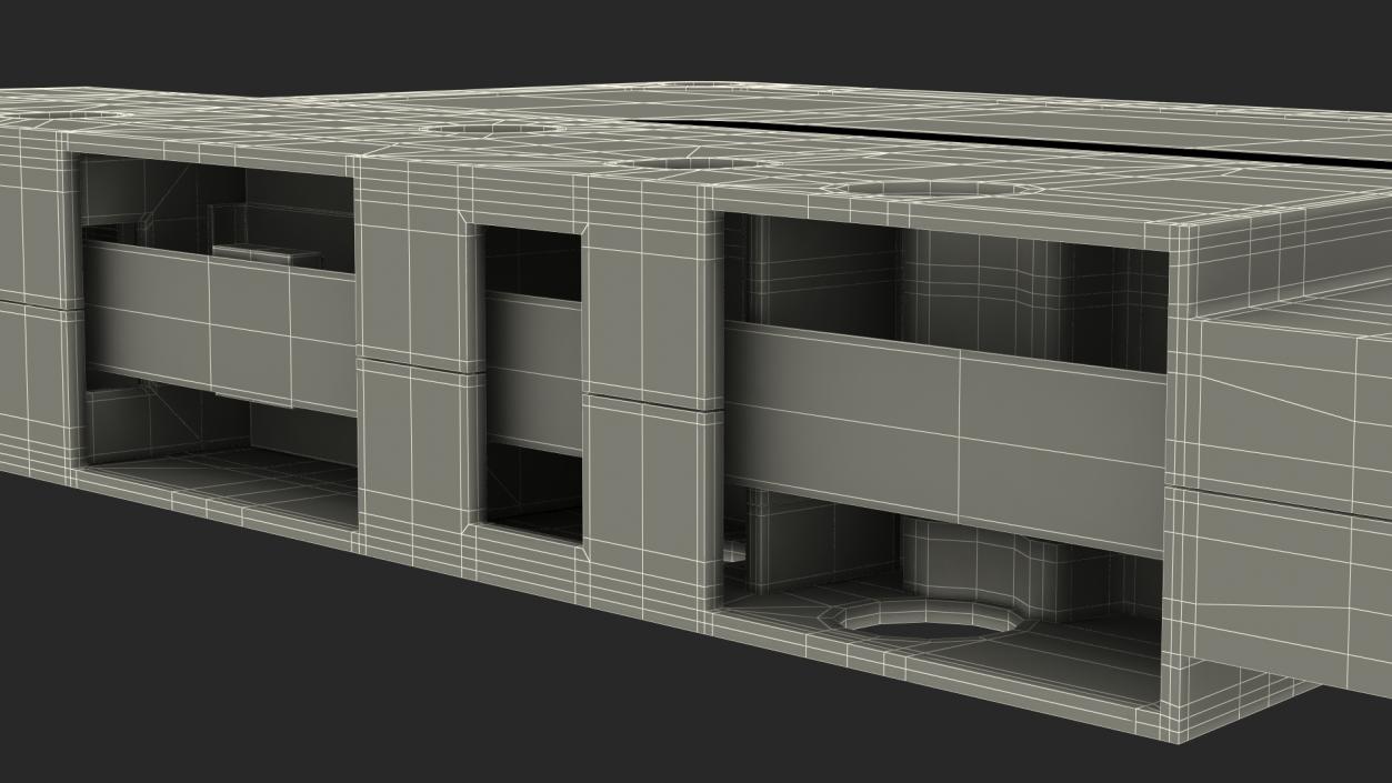 TDK SA C46 Cassette Tape 3D model