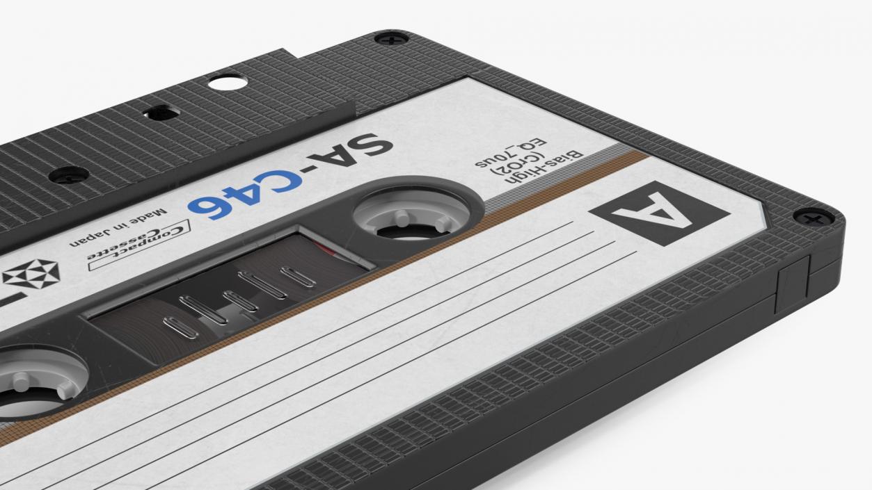 TDK SA C46 Cassette Tape 3D model