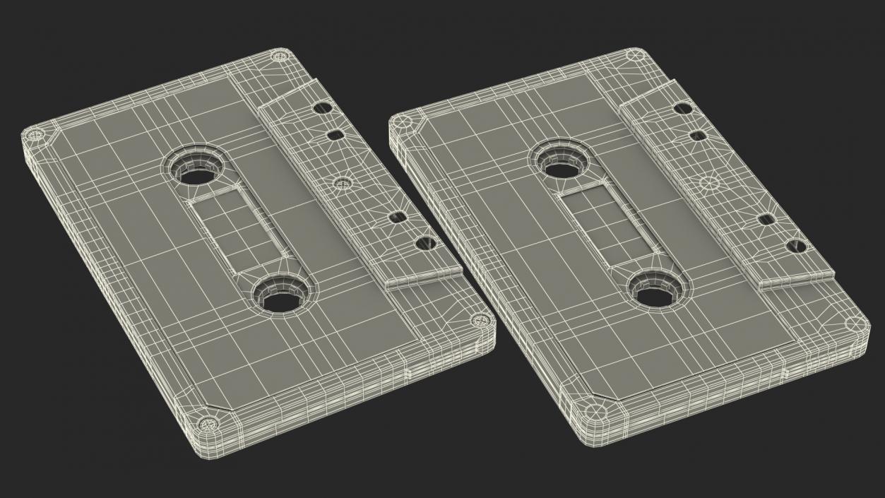 TDK SA C46 Cassette Tape 3D model