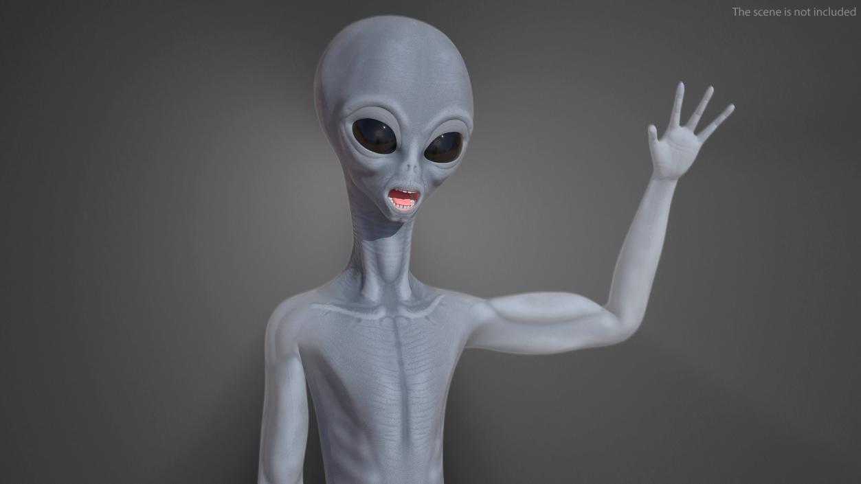 3D model Alien Greetings Pose