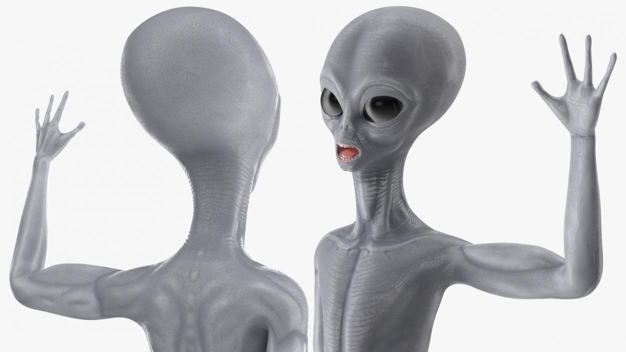 3D model Alien Greetings Pose