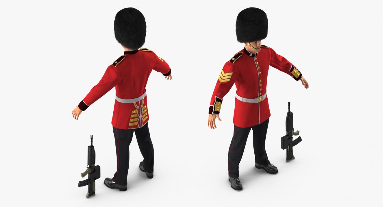 British Royal Guard Soldier 3D