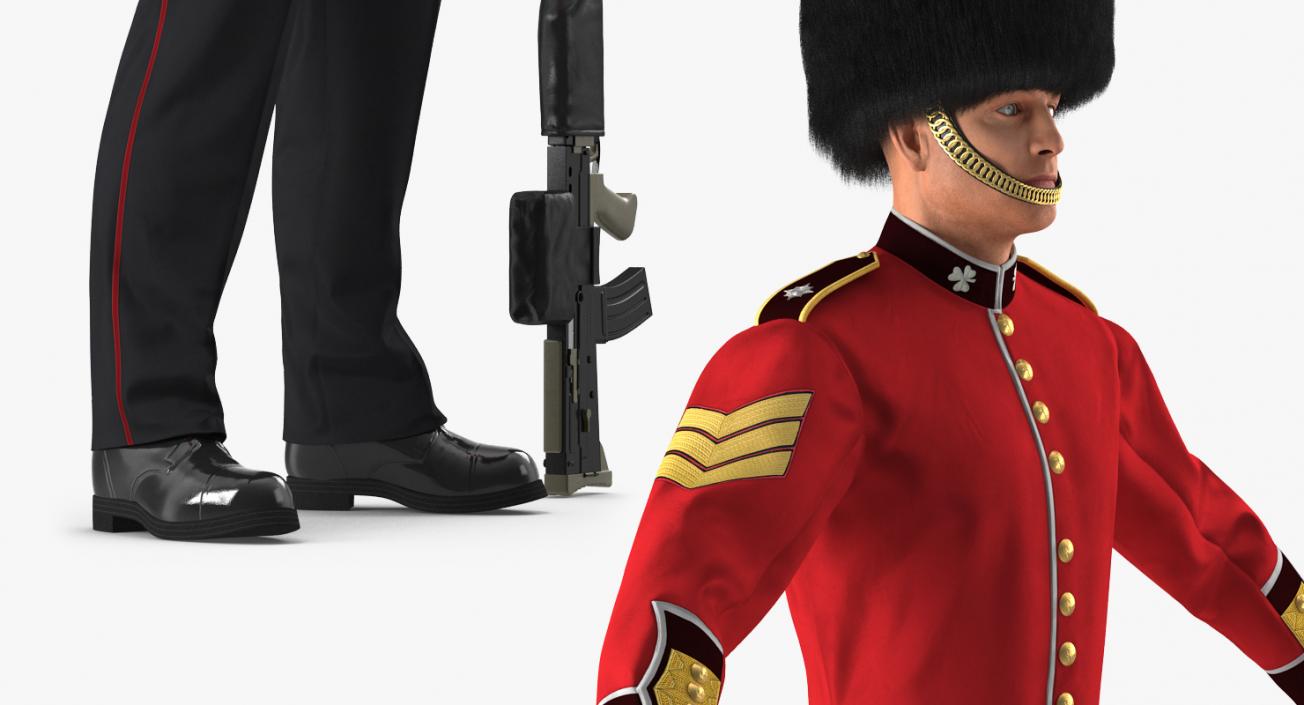 British Royal Guard Soldier 3D