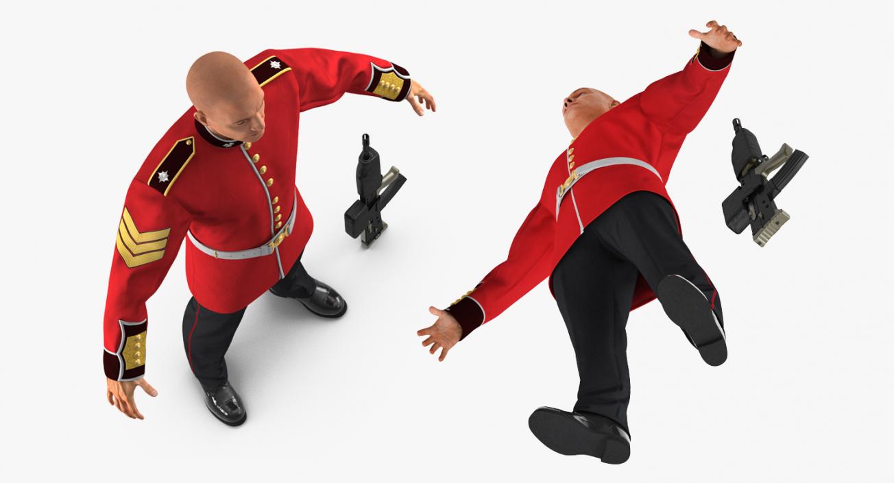 British Royal Guard Soldier 3D