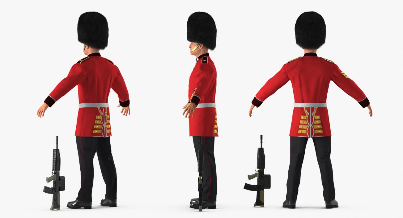 British Royal Guard Soldier 3D