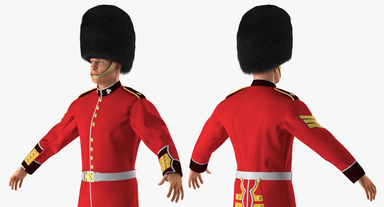 British Royal Guard Soldier 3D