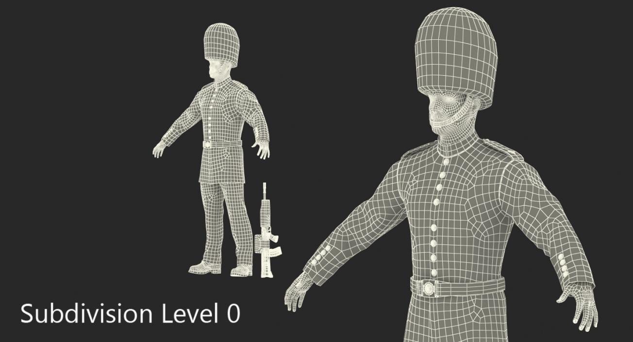 British Royal Guard Soldier 3D