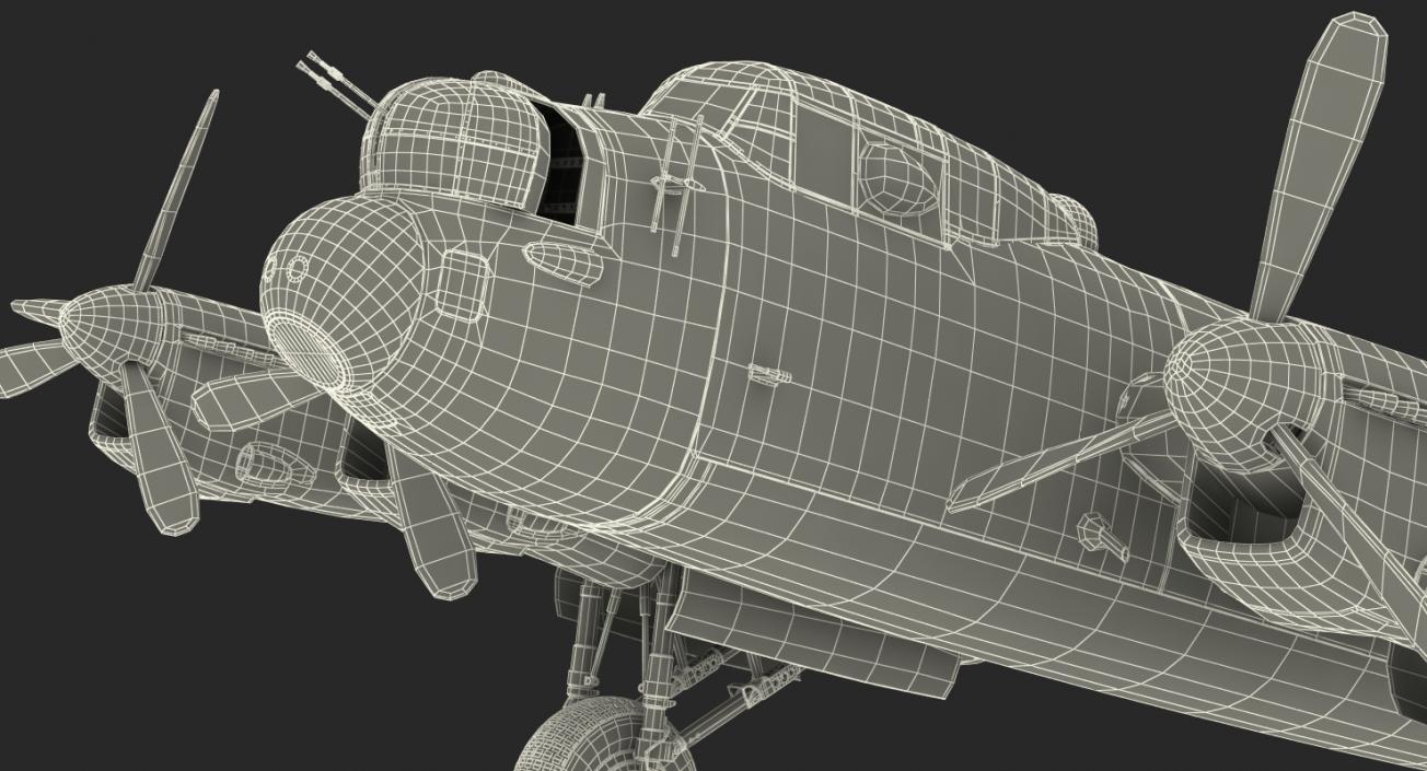 3D model British Heavy Bomber Avro Lancaster WWII