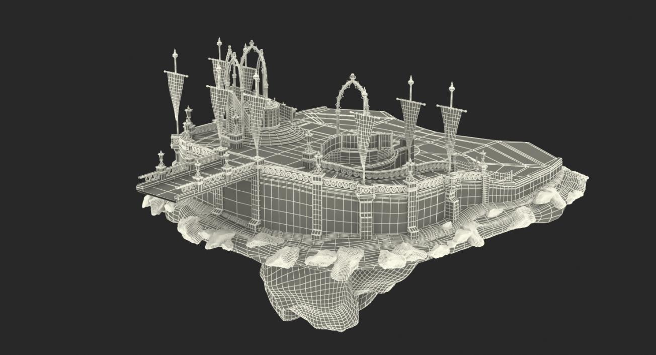 3D Castle Courtyard