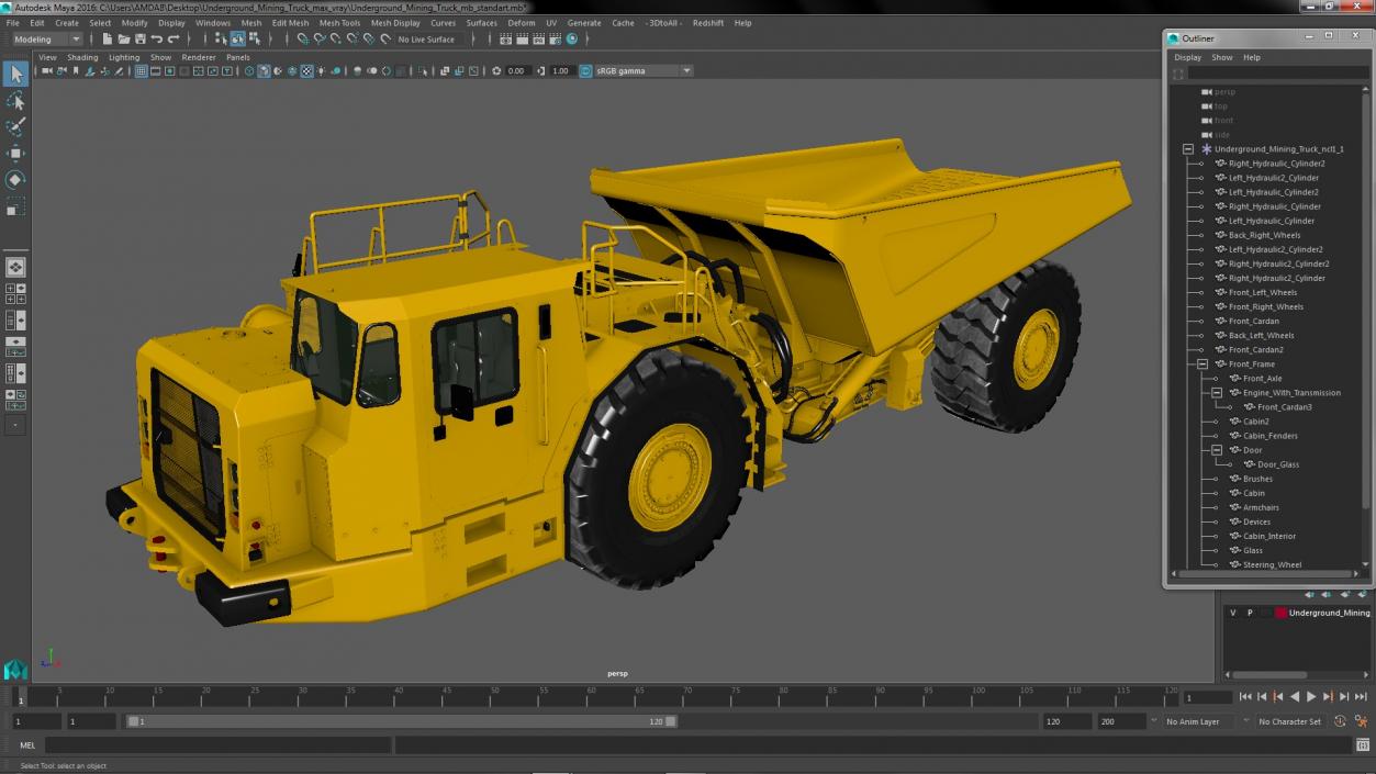 Underground Mining Truck 3D model