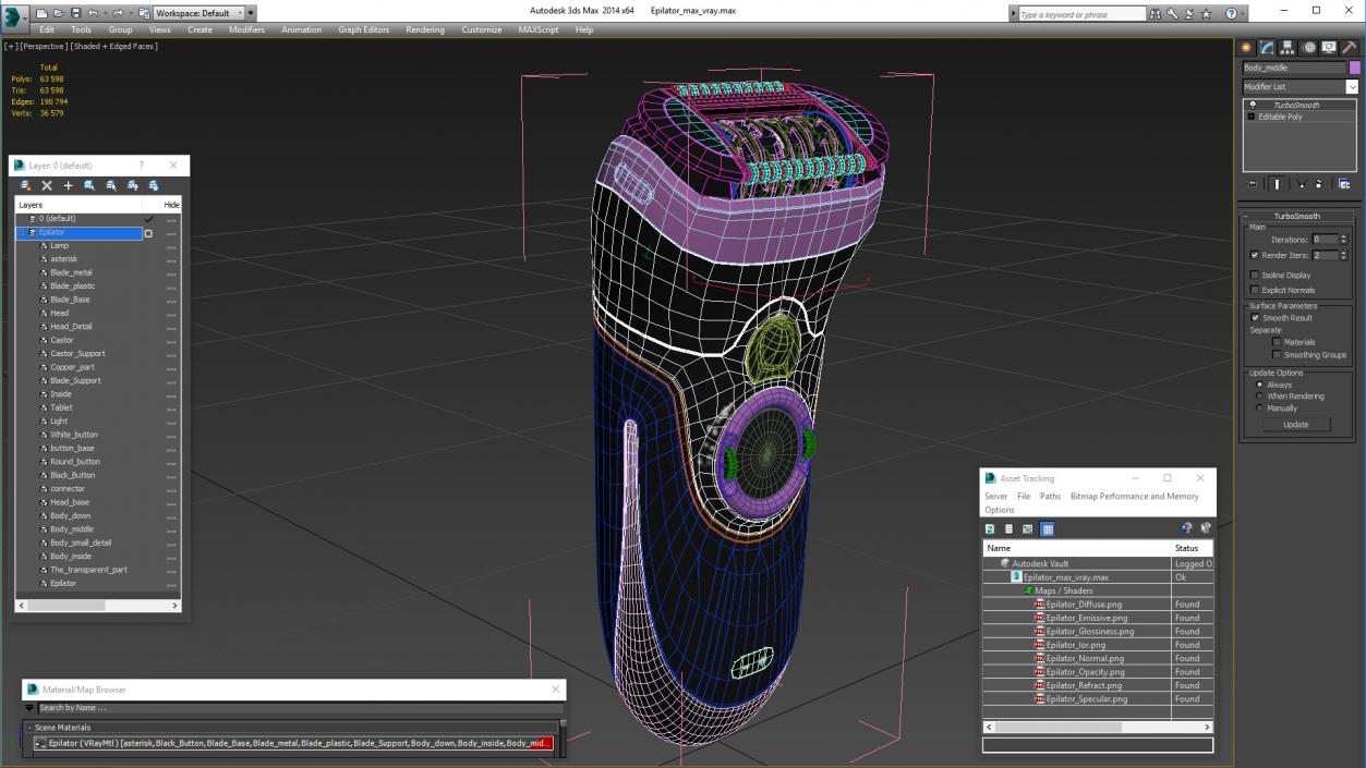 3D model Epilator