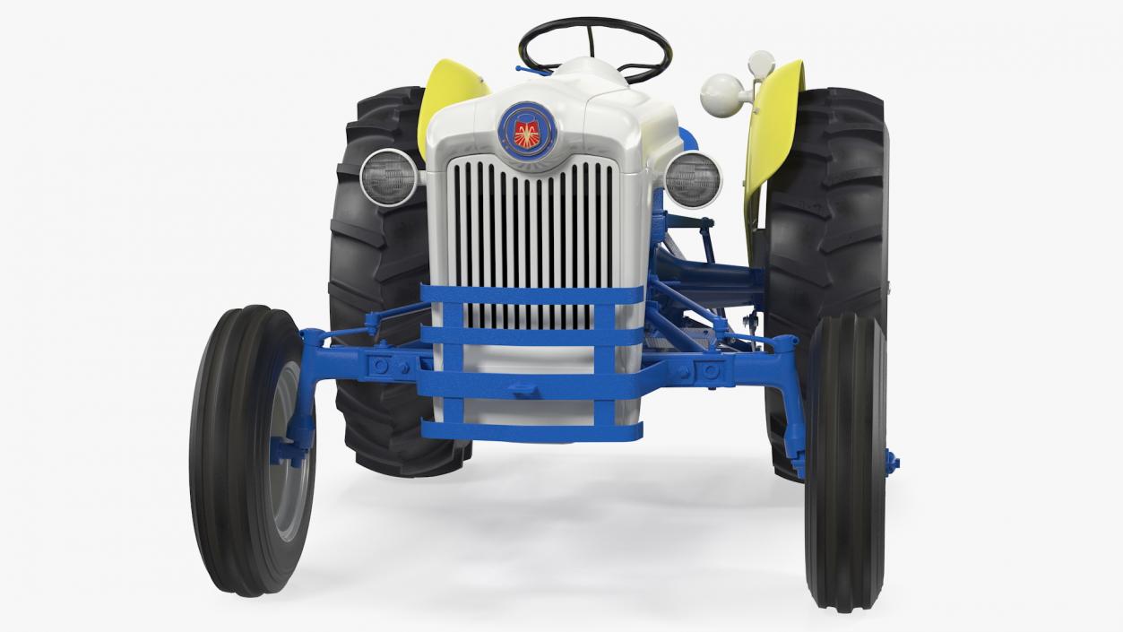 Restored Vintage Tractor 3D model