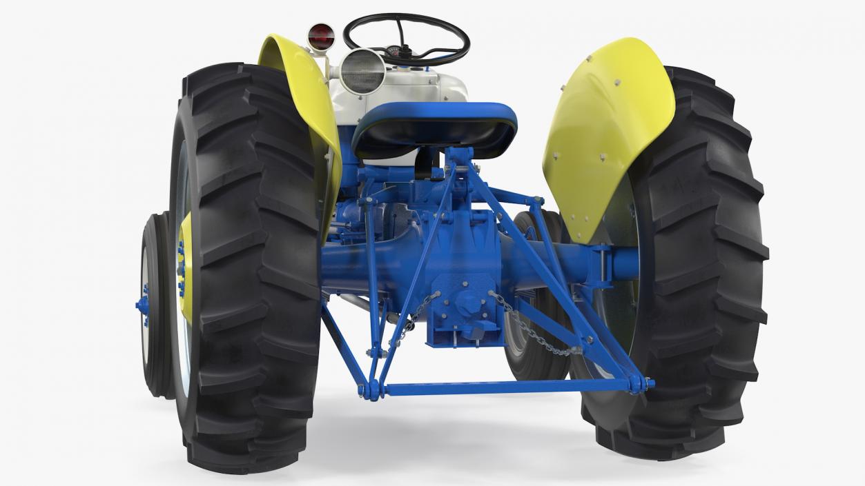 Restored Vintage Tractor 3D model