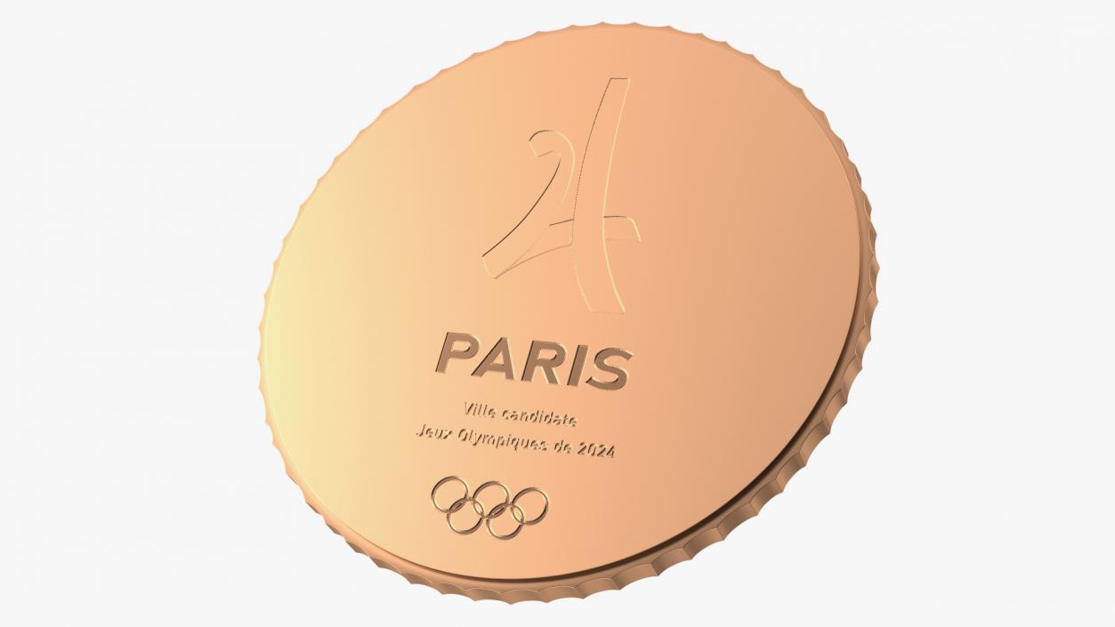 3D Bronze Olympic Medal Paris 2024