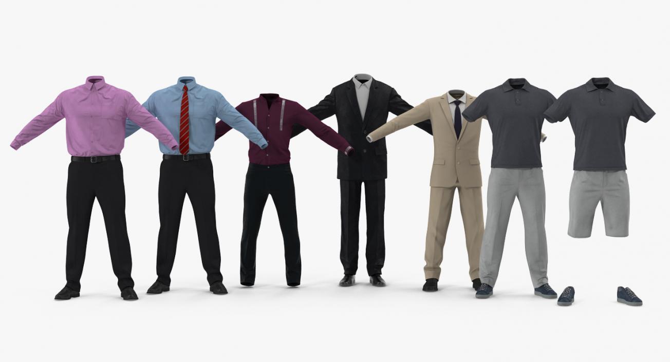 Men Clothes Collection 3D