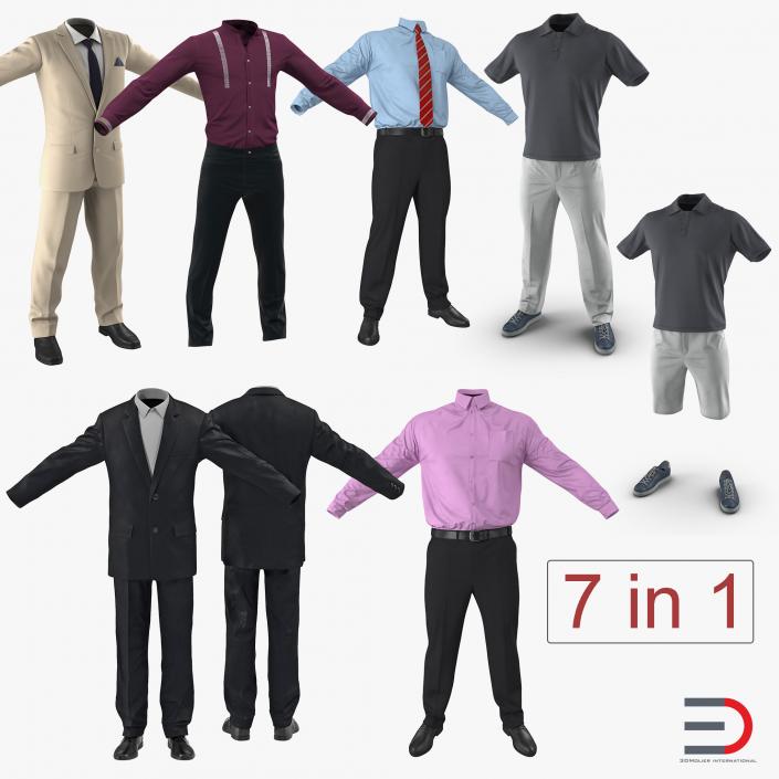 Men Clothes Collection 3D