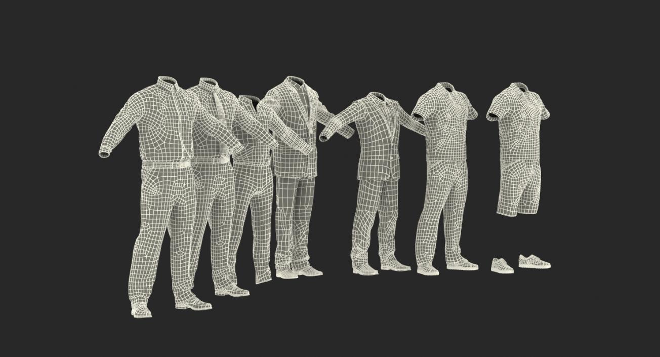 Men Clothes Collection 3D