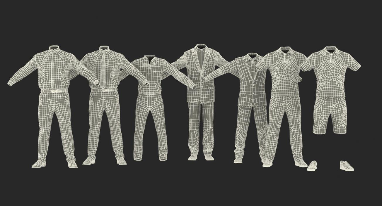 Men Clothes Collection 3D