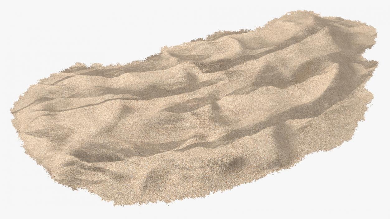 Heap of Dry Beach Sand 3D