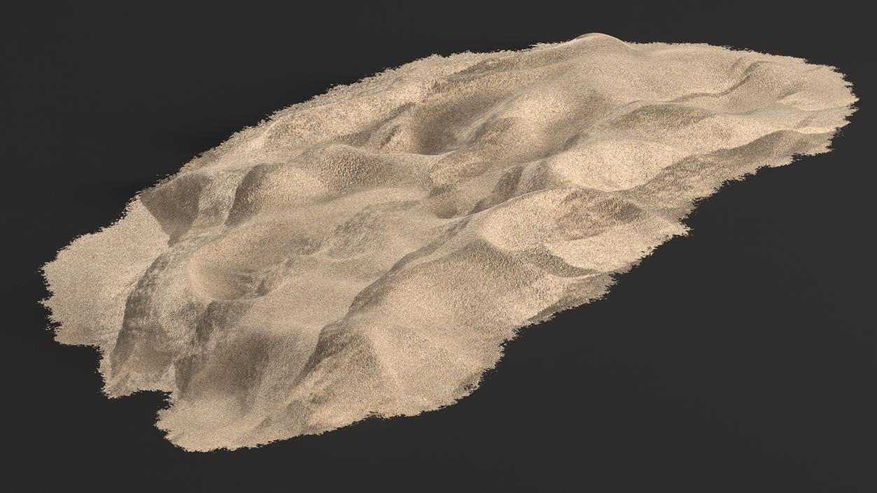 Heap of Dry Beach Sand 3D