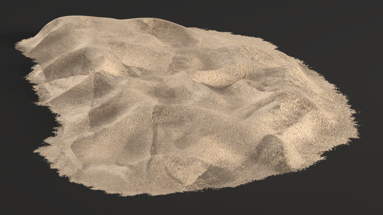 Heap of Dry Beach Sand 3D