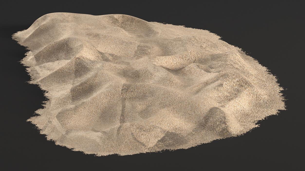 Heap of Dry Beach Sand 3D