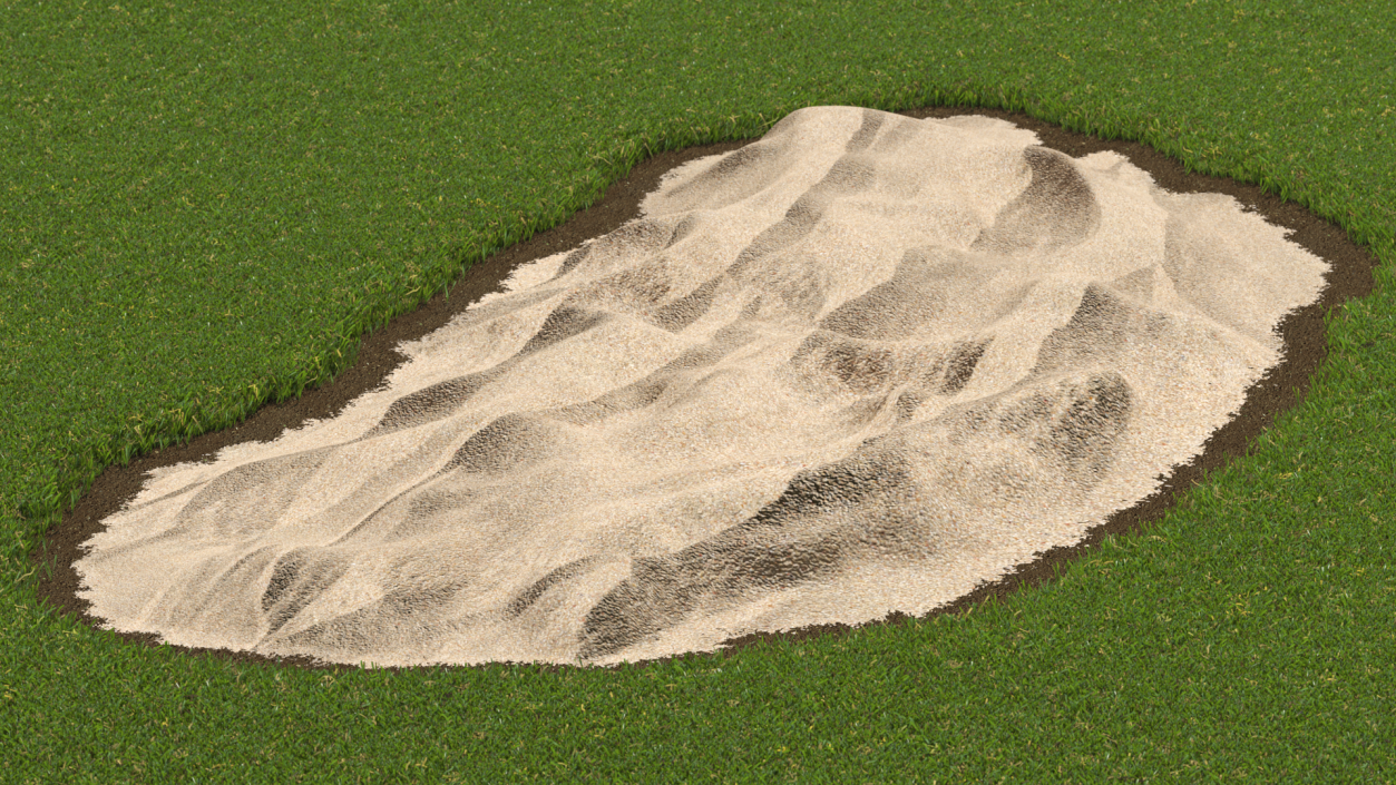 Heap of Dry Beach Sand 3D