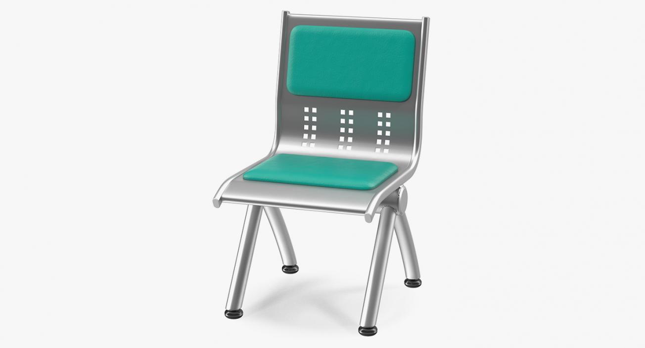 3D Metal Waiting Chairs 3D Models Collection